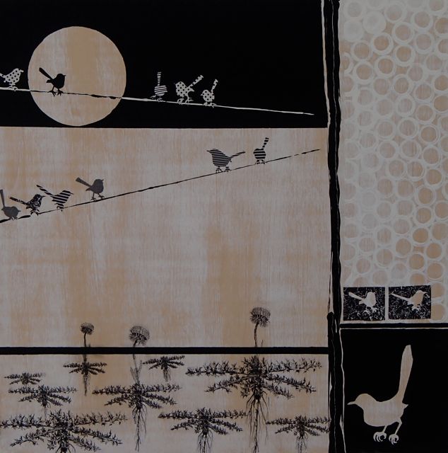 Wrens on a Wire (24