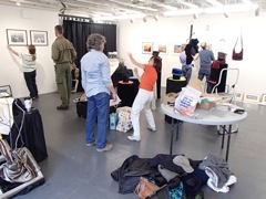 Hanging the show